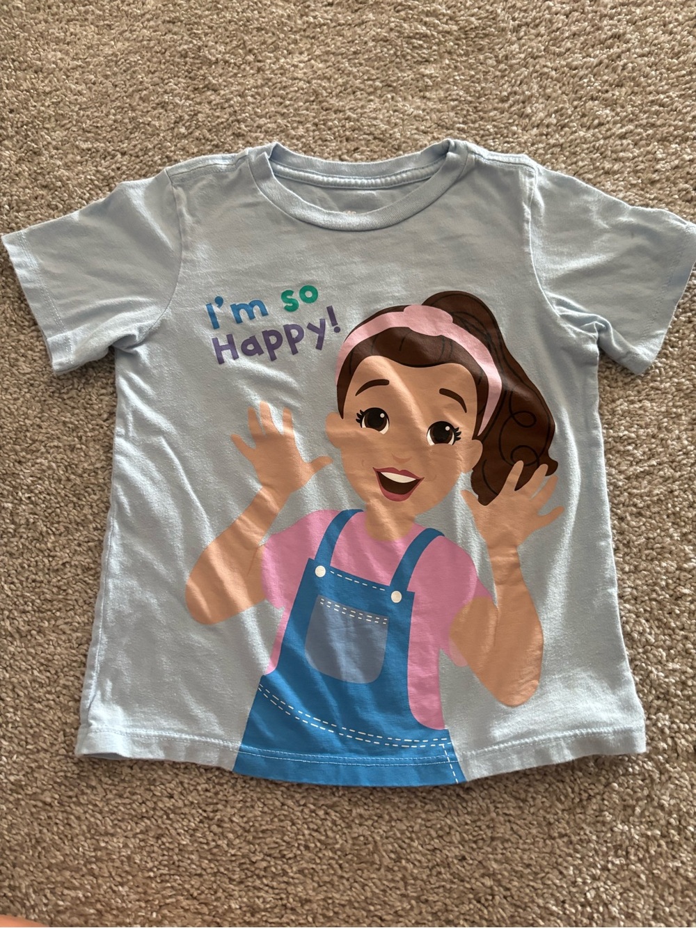 Miss Rachel Girls' 5T Graphic Tee - "I'm So Happy!"
